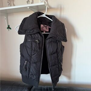 Juicy Couture Black Quilted Vest